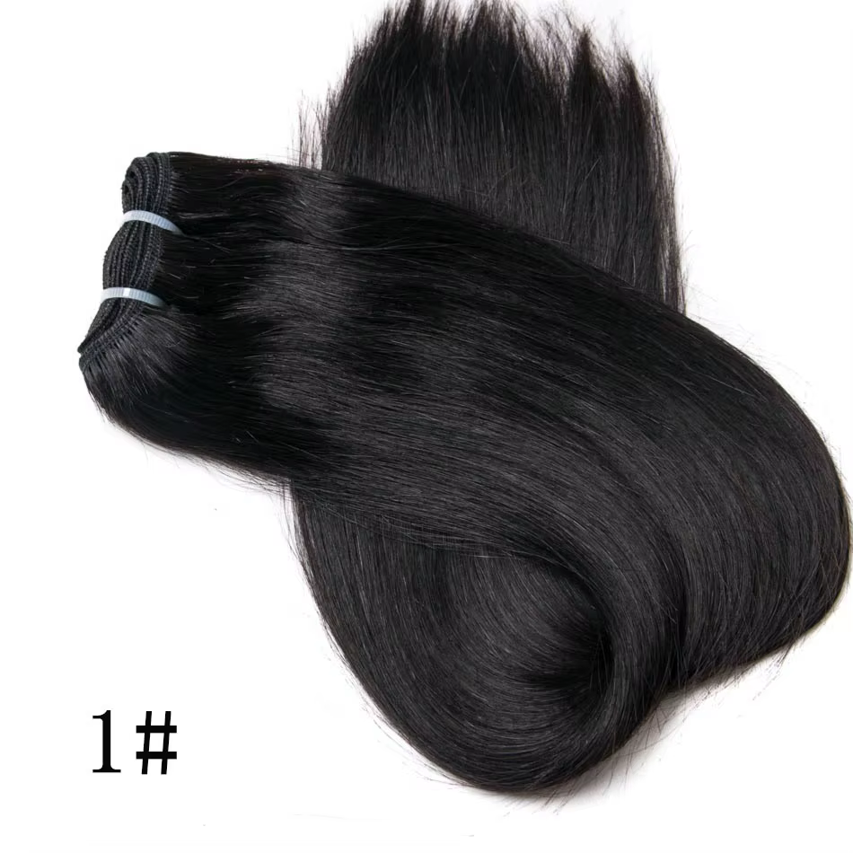 Extensions de tissage de cheveux humains droits 100% trame de cheveux humains Remy 100G Ombre paquet