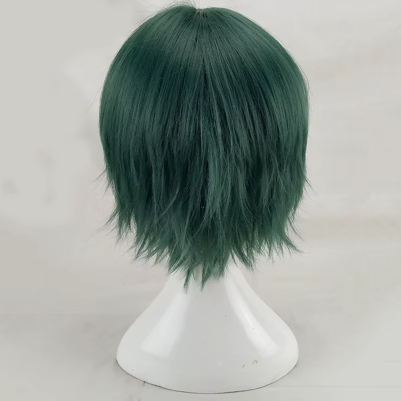 HAIRJOY – perruque de Cosplay synthétique courte et lisse, vert menthe