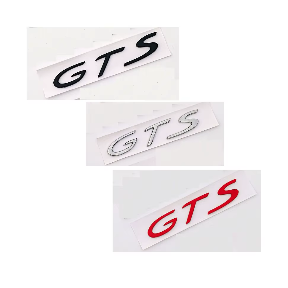 Autocollant de badges d'emblèmes de veds de coffre de voiture de grot de lettres rouges noires argen
