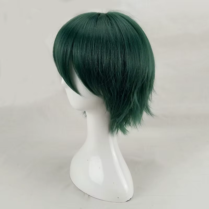 HAIRJOY – perruque de Cosplay synthétique courte et lisse, vert menthe