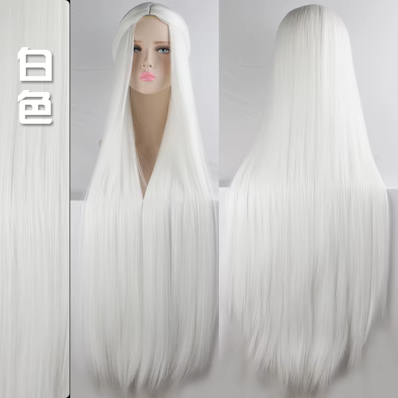 100 cm cosplay perruque longue HSIU fibre haute température perruques synthétiques Cosplay perruques