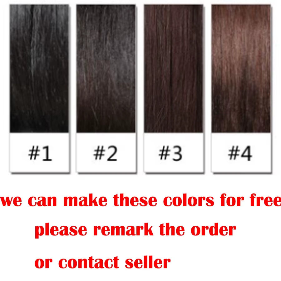 Perruque indienne en cheveux 200 humains, densité 100%, 1x4, partie en U/partie en V, noir naturel a