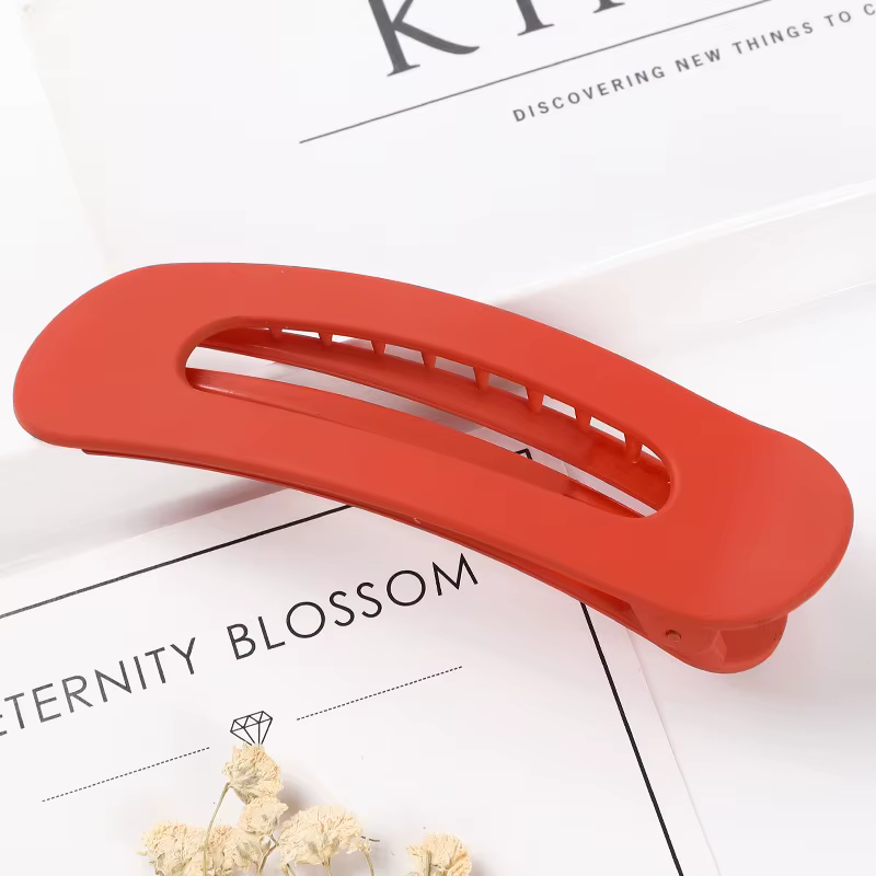 Pinces à cheveux coréennes pour femmes, grandes Barrettes à cheveux mates colorées, couleur unie, pi