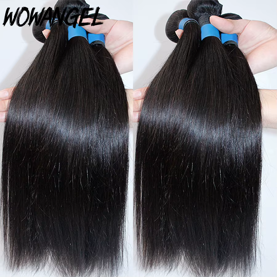 Wow Angel droit 28 30 pouces Remy brésilien cheveux humains paquets 100% cheveux soyeux 3/4 pièces E