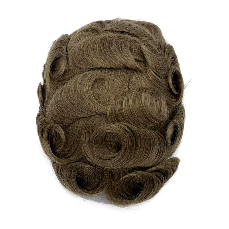 Stock de cheveux dentelle française noeud de blanchiment naissance des cheveux naturelle toupet pour