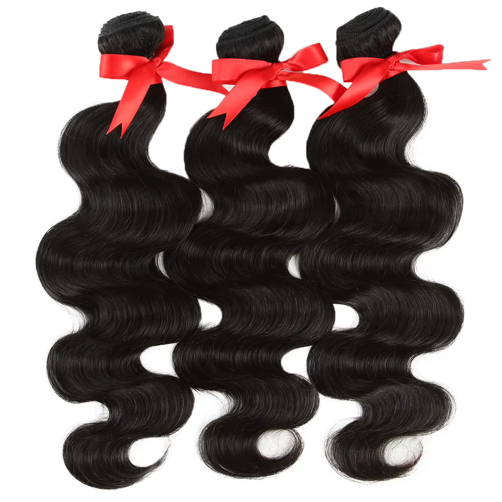 Mèches brésiliennes naturelles Body Wave élégantes de 28 pouces, Extensions de cheveux naturels, lot