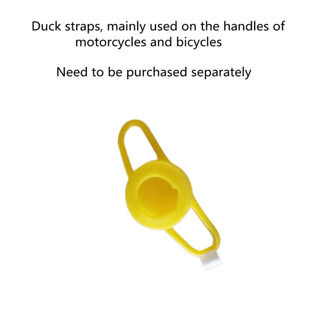 Accessoires de moteur canard jaune avec casque pour vélo sans lumières accessoires de voiture automa