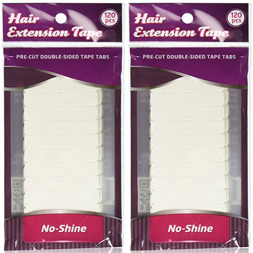 Ruban adhésif Double face imperméable blanc sans brillance pour Extension de cheveux, perruque Lace,