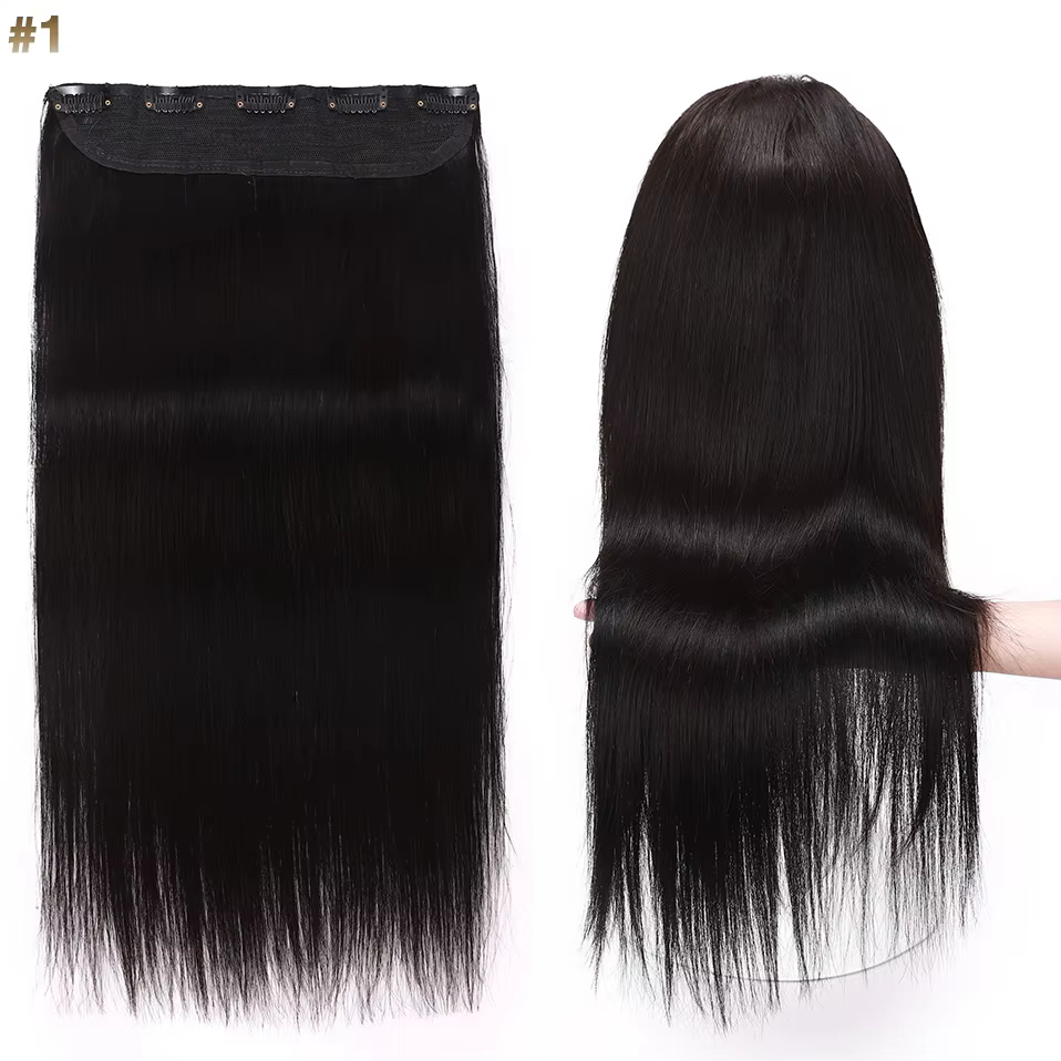 S-noilite-Extensions de Cheveux Humains à Clips, Postiche 5 Clips, 14-24 Pouces, 75-105g, Extension 