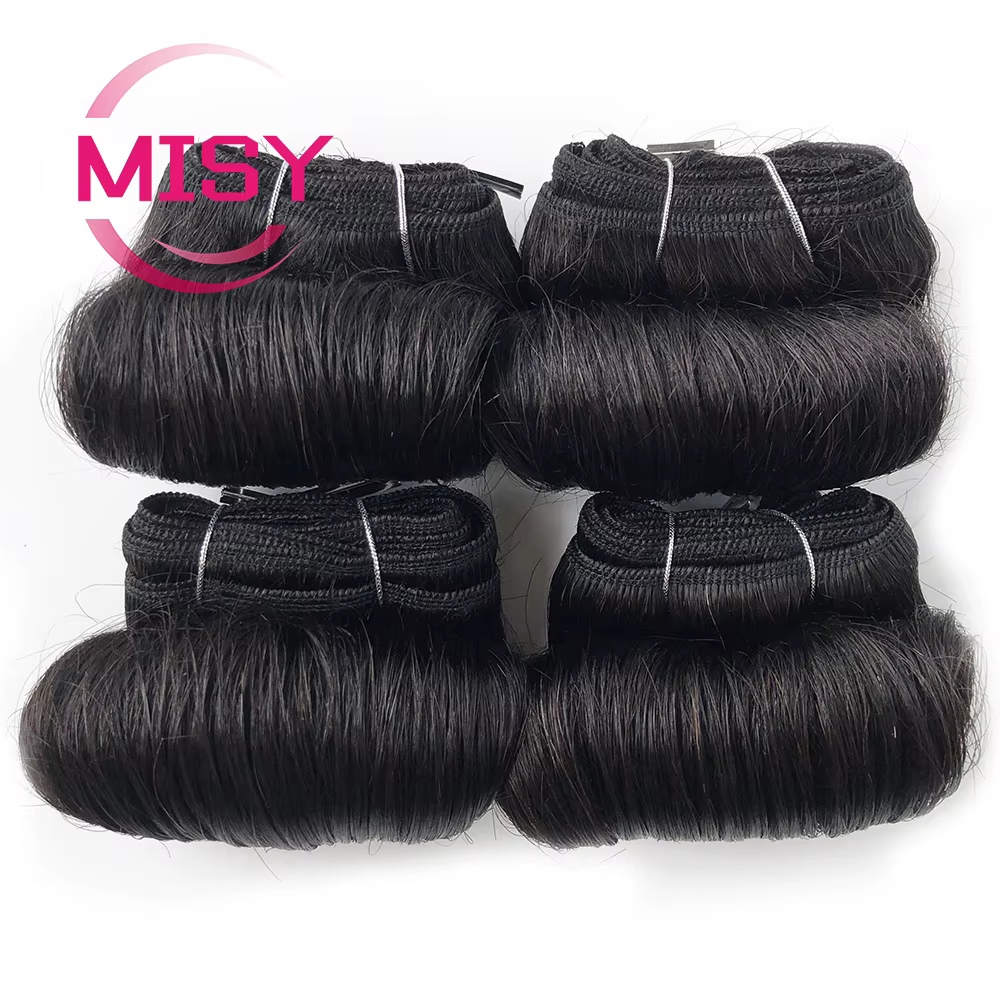 MISY – tissage en lot brésilien 100% naturel, cheveux courts bouclés, couleur ombrée, Extensions de