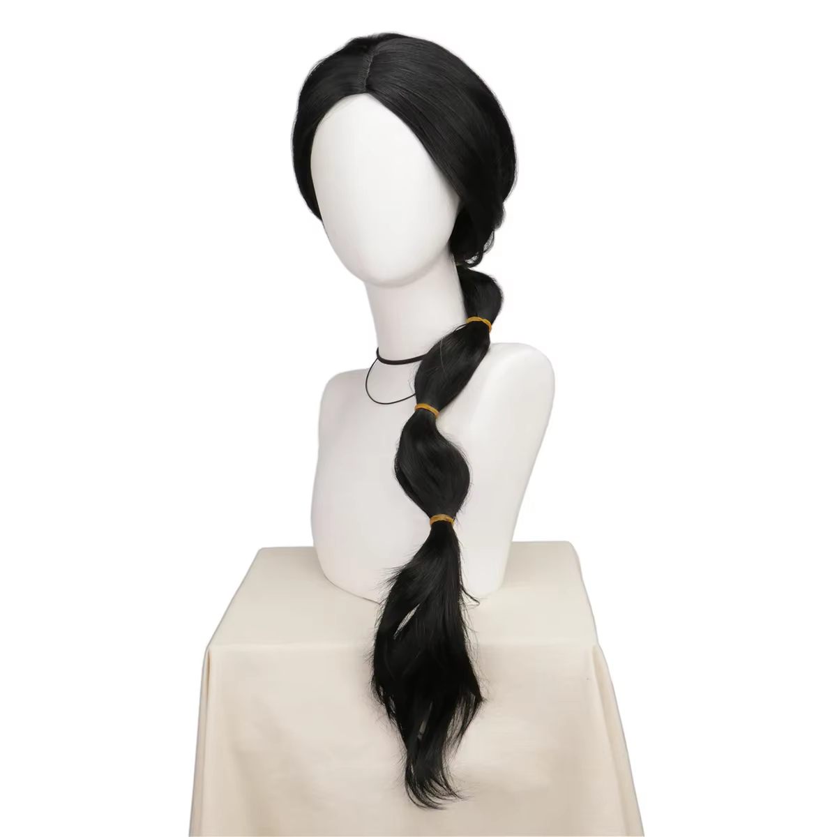 Anime Aladdin perruques Cosplay Jasmine princesse noir ondulé Cosplay perruques fête Cosplay cheveux