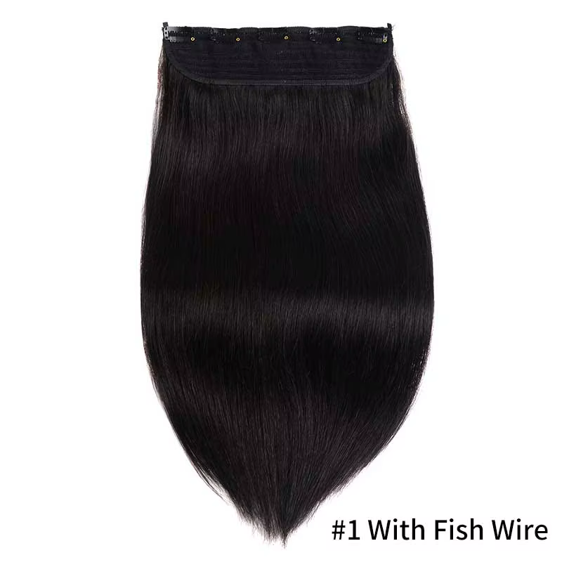Doreen 100g 120g cheveux européens fabriqués à la Machine Remy pince en une seule pièce Extensions d
