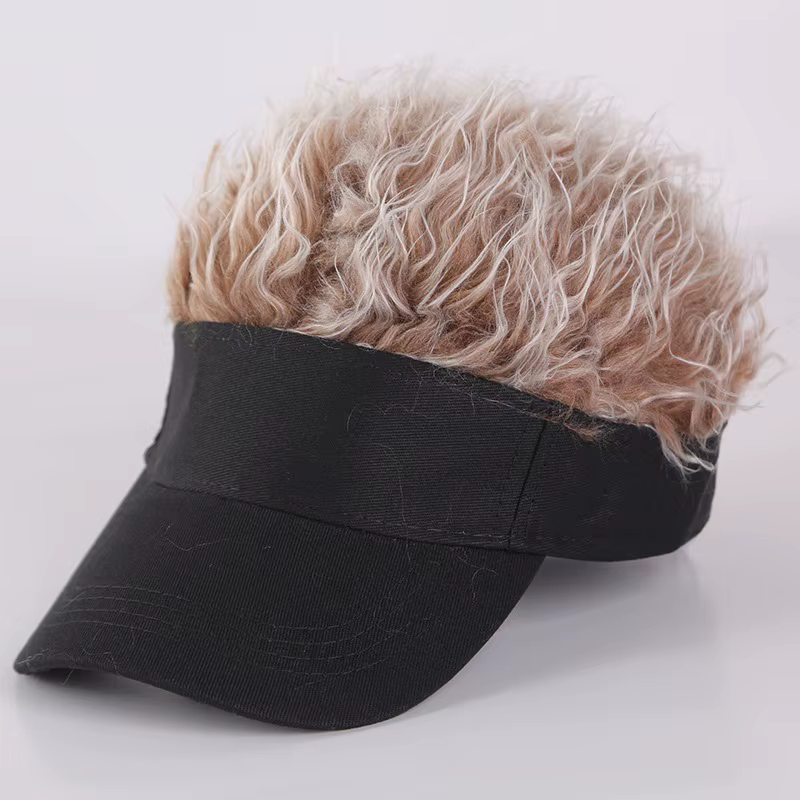 Perruque synthétique Hip Hop une pièce, chapeau drôle de personnalité à la mode, casquette de synthè