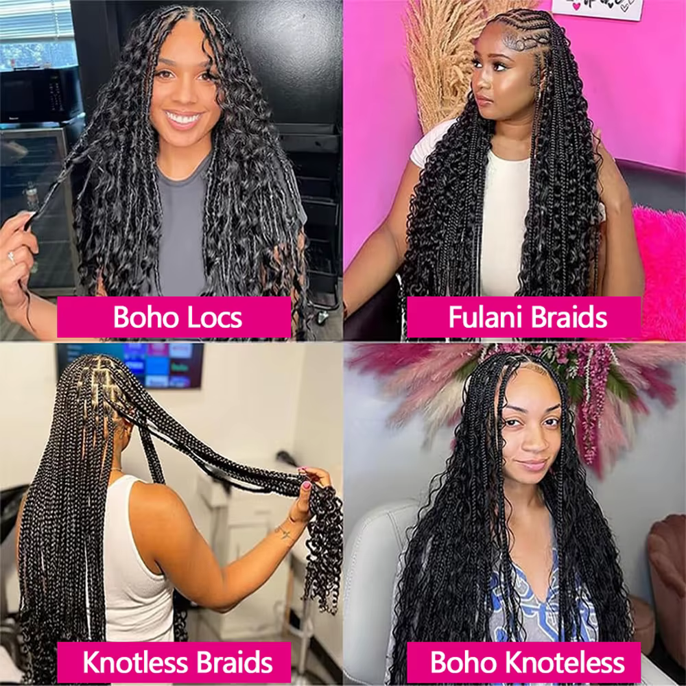 Tressage en vrac cheveux 100% cheveux humains vague profonde sans trame cheveux humains paquets Micr