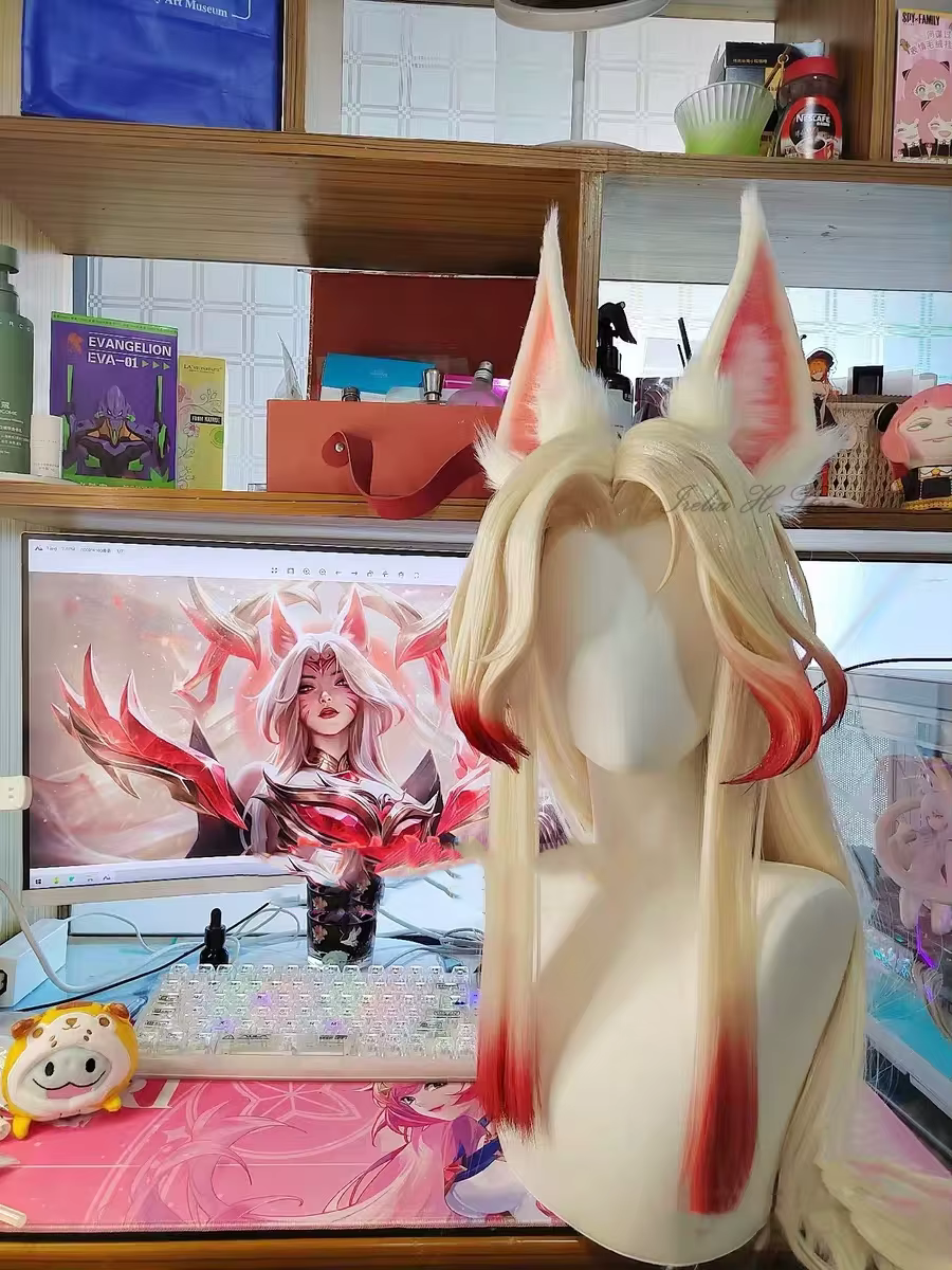 Irelia H Store LOL Immortal Ahri's perruque pré-style perruque Cosplay perruque