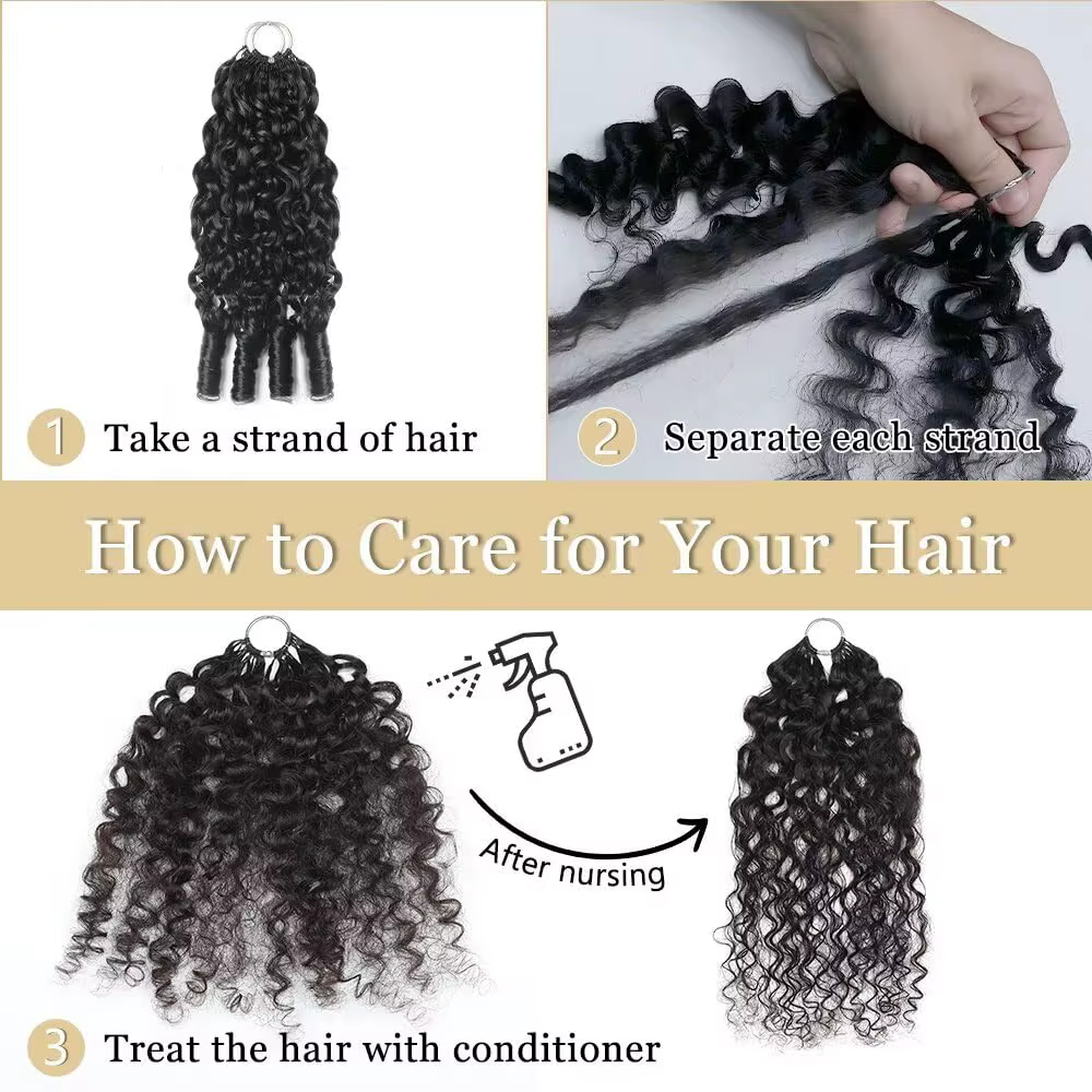 Cheveux humains bouclés birmanes pour crochet, 30 pouces, 120g, pré-séparés, pour femmes noires, lot