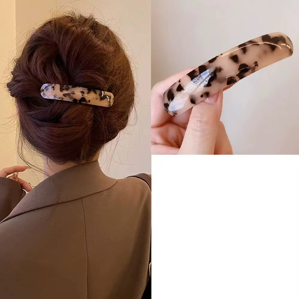 Pince à cheveux Chic de haute qualité pour filles, grande épingle à cheveux française, couvre-chef, 
