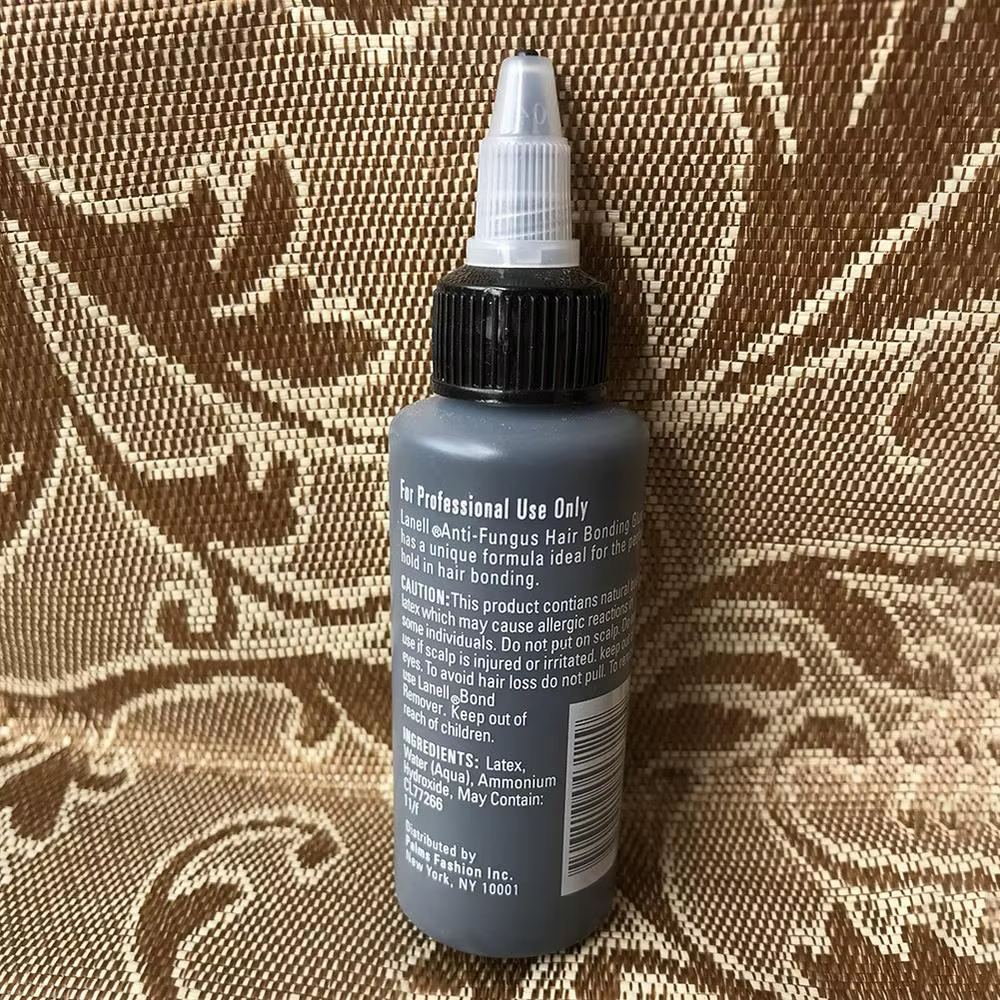 Colle adhésive puissante anti-fongique pour tissage de cheveux noirs 30ml – Colle pour perruques et