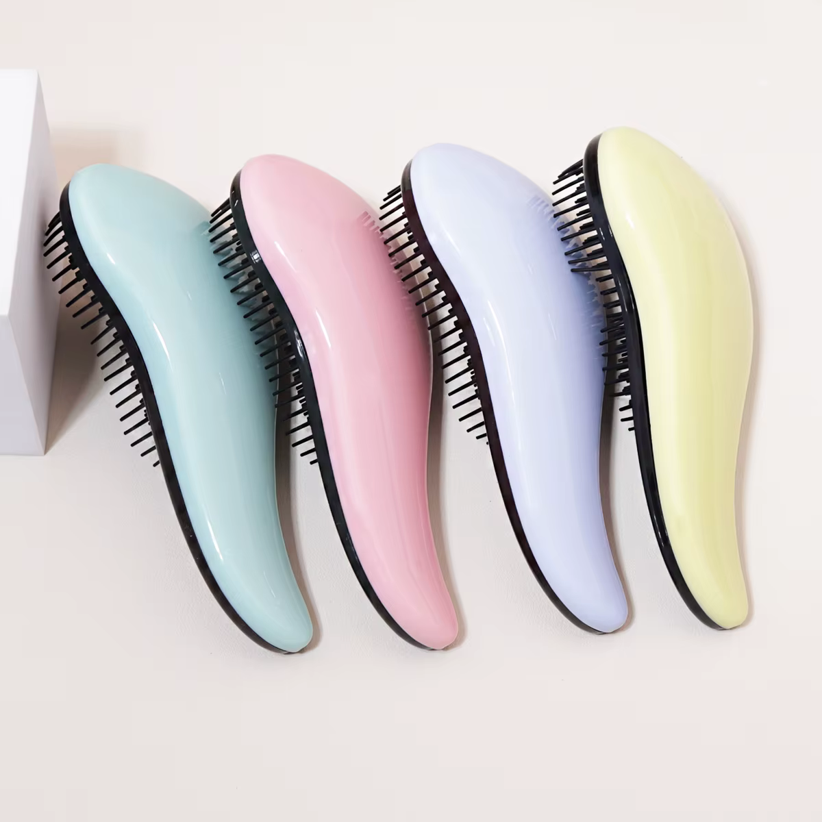 Brosse de massage antistatique, douche enroulée, brosse de massage, cheveux mouillés, brosse bouclée