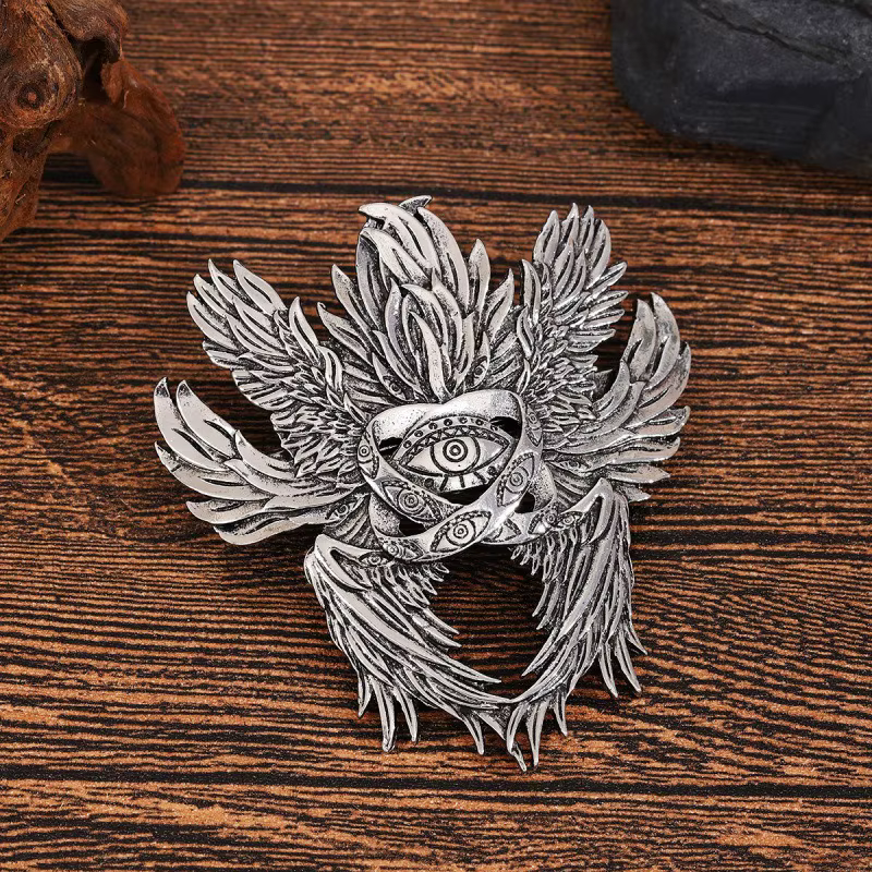 Pince à cheveux Viking rétro à Six ailes, ange oeil de dieu, accessoire de cheveux de fête polyvalen