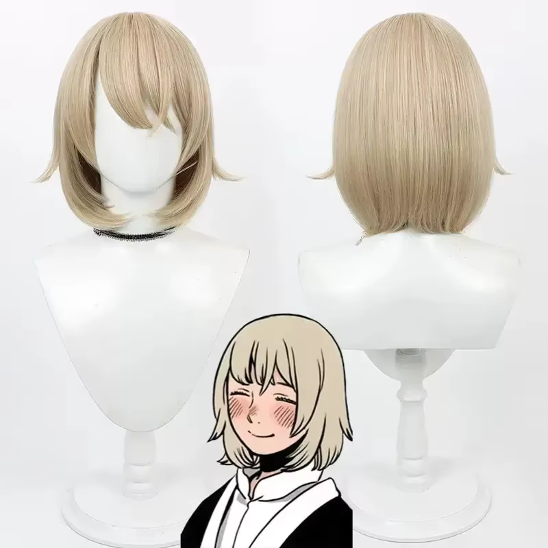 Delicious in Dungeon Falin Cosplay perruque synthétique Touden Blonde cheveux courts femmes cheveux 
