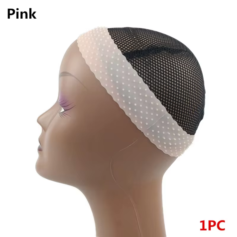 Bandeau de poignée de perruque en Silicone antidérapant, bandeau de perruque Transparent noir marron