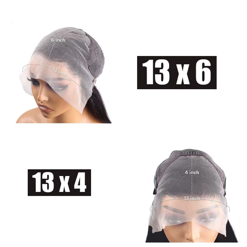 Perruques de cheveux humains droites brun chocolat 13x6 Hd perruque frontale en dentelle transparent