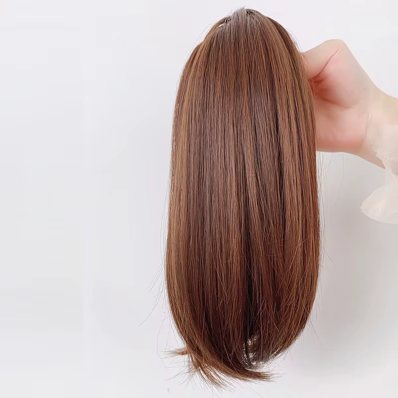 Extension de queue de cheval longue à clipser, extension de cheveux synthétiques à l'aspect naturel