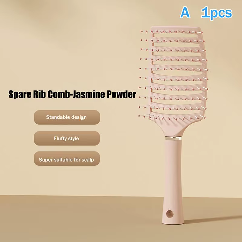 Brosse démêlante à coussin d'air antistatique pour coiffure et perruques bouclées, réduit la perte d