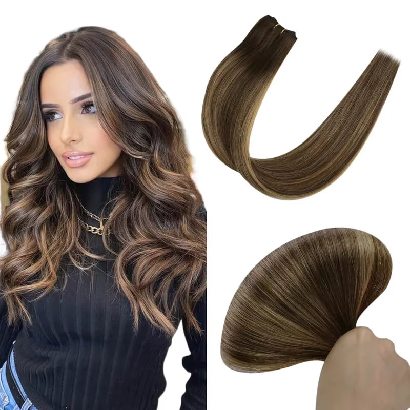 Moressoo-Bundles de cheveux humains vierges, Exetsnvoltage, Trame à la machine, Haute qualité, Natur