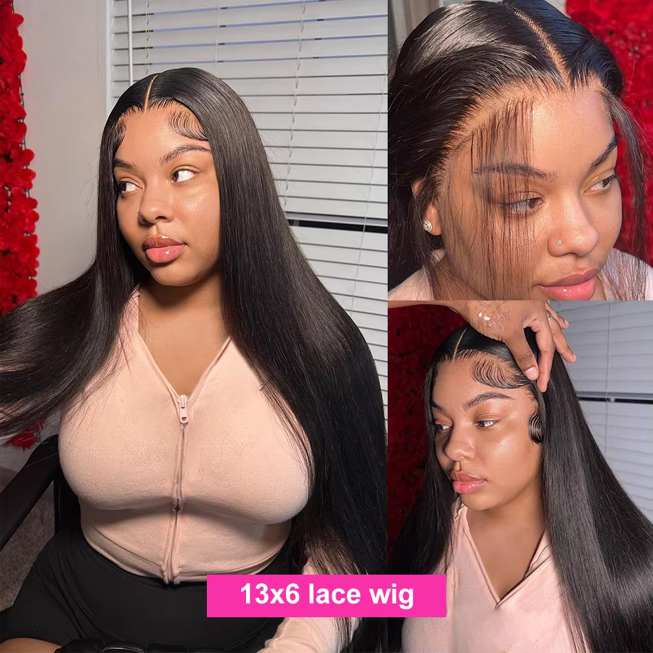 Perruque Bob Lace Front Wig sans colle, Wear and Go, Cheveux humains, Prête à porter, Sophia Straigh