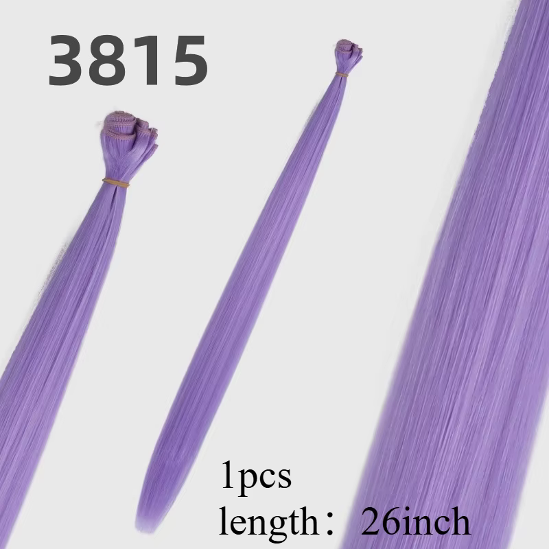 Perruque de Cosplay violette pour femmes, cheveux longs et lisses de 26 pouces, 13x4, naissance des