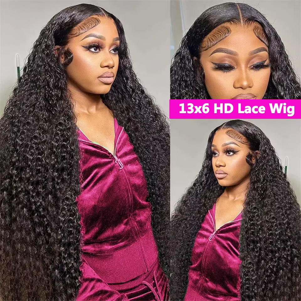 Perruques frontales en cheveux humains 13x6 HD avec dentelle transparente, cheveux indiens bruts, on