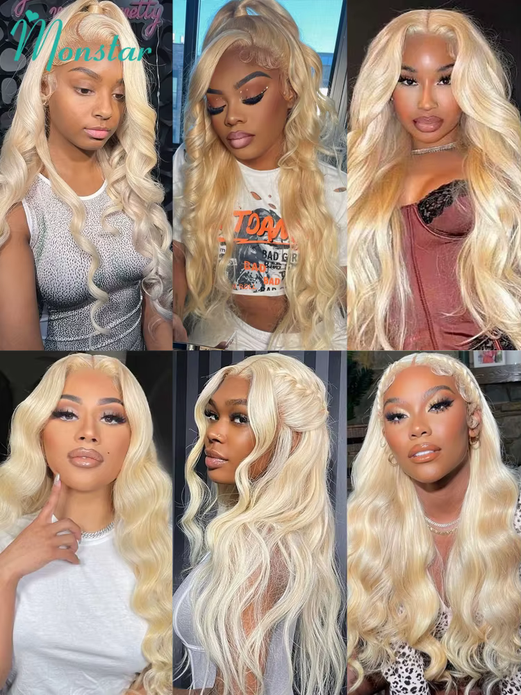 613 Blonde 360 dentelle frontale perruque 13x4 13 × 6 HD vague de corps avant de lacet perruques de