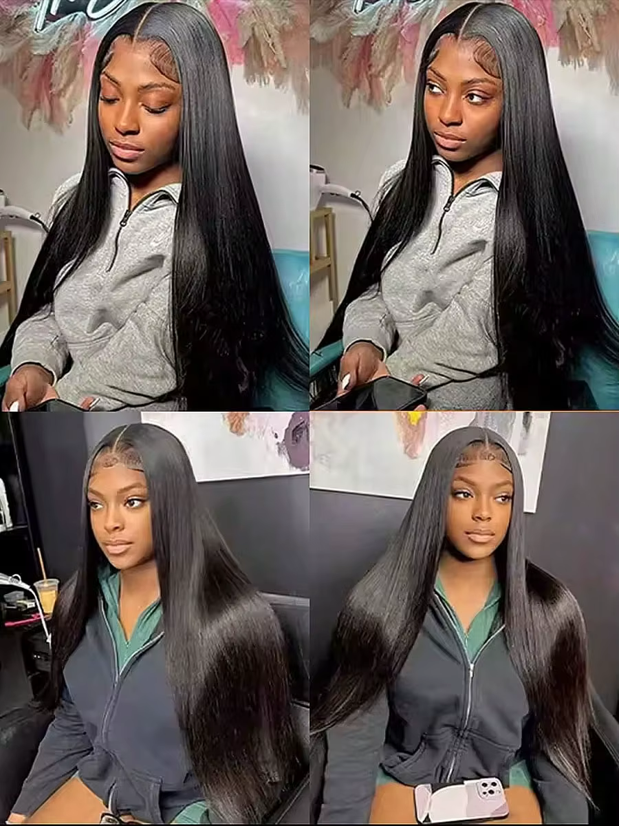 Extensions de Cheveux Humains Naturels Raides Comme des Baguettes, 36-40 Pouces, Cheveux Bruts, Lots