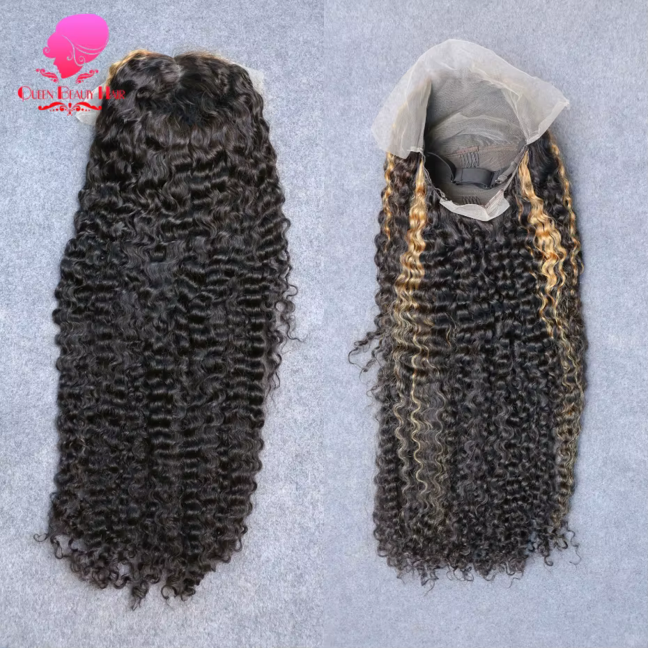 27 Perruques Skunk Stripe 13x4 13x6 360 Lace Frontal, Perruques Lace Front en Cheveux Humains Ondulé