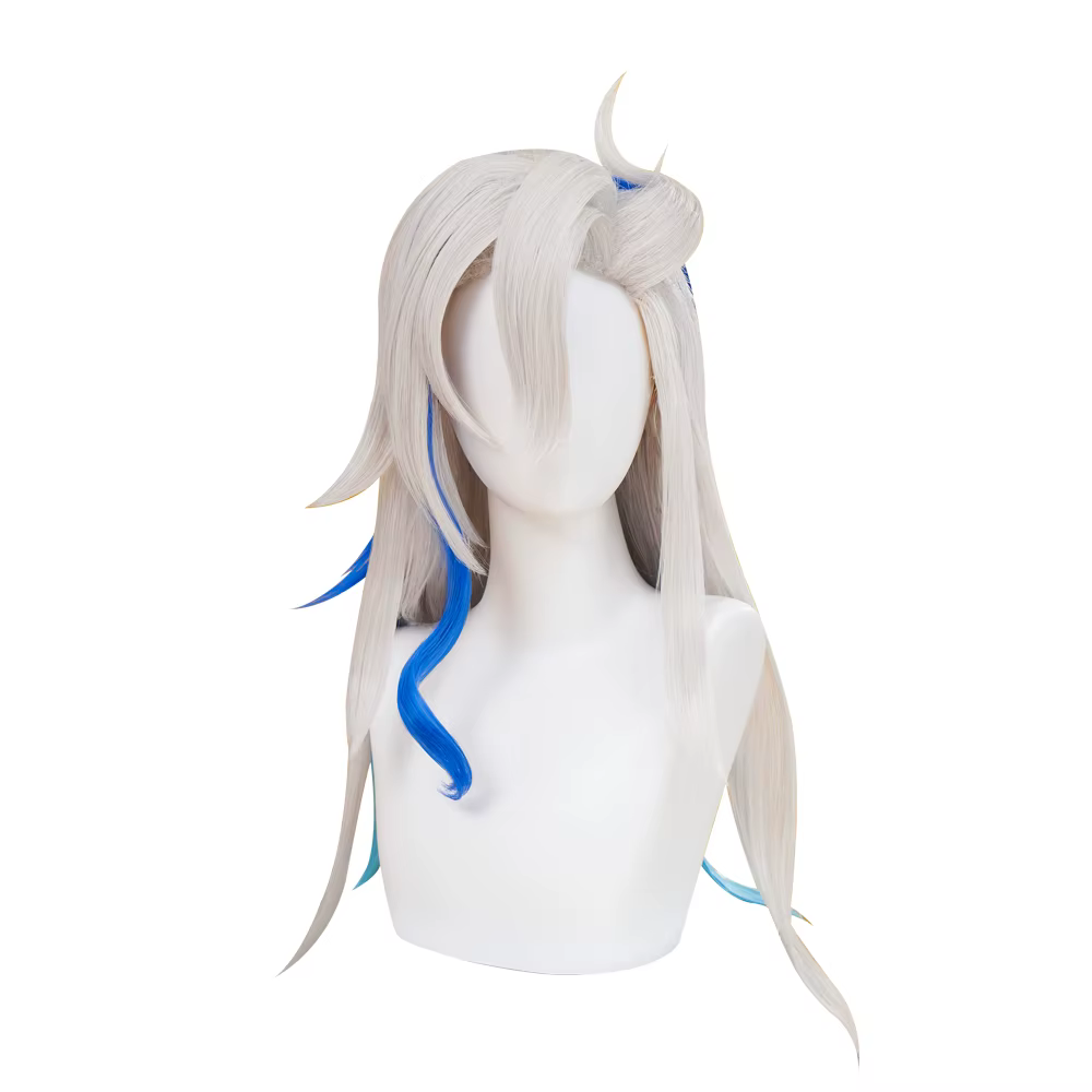 EN STOCK Perruque Neuvillette Cosplay Jeu Genshin Impact DokiDoki Hommes Cheveux Longs Nouvelle Skin