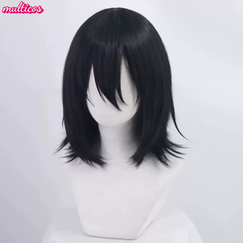 Haute qualité Anime Fyodor Dostoïevski Cosplay perruque noir simulé cuir chevelu Fyodor Dostoïevski 