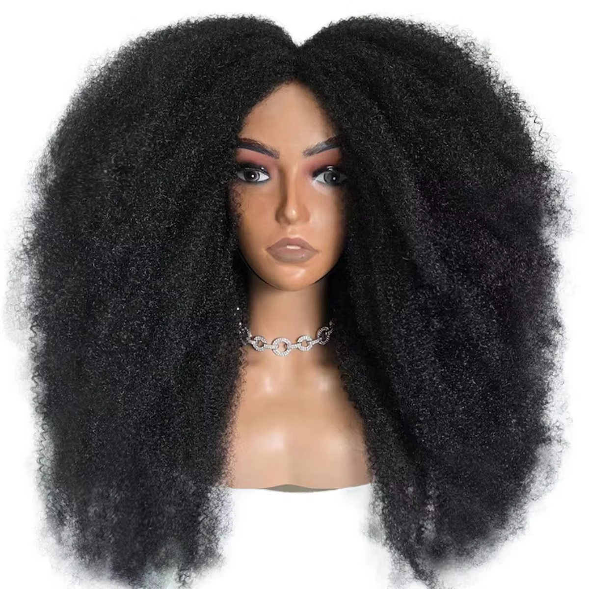 Perruque Afro Kinky Jumbo en dentelle HD, 100% faite à la main, cheveux naturels 4B 4C pour femmes, 