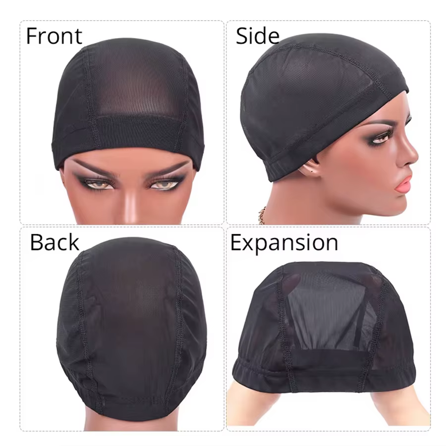 Bonnet de perruque en maille Spandex, dôme, plus facile à coudre dans les cheveux, bonnet de tissage