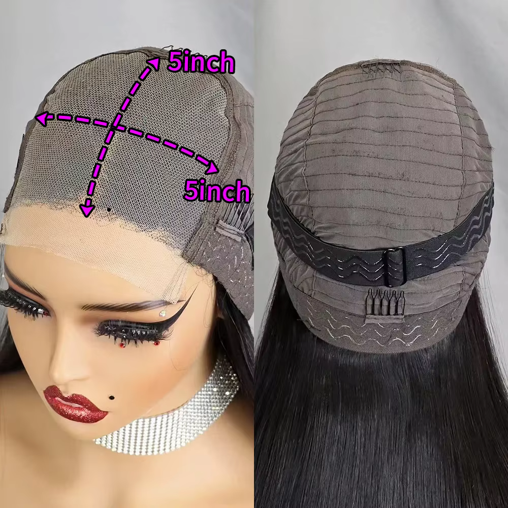 350% densité birmane spirale bouclés perruques de cheveux humains 5x5 sans colle dentelle fermeture