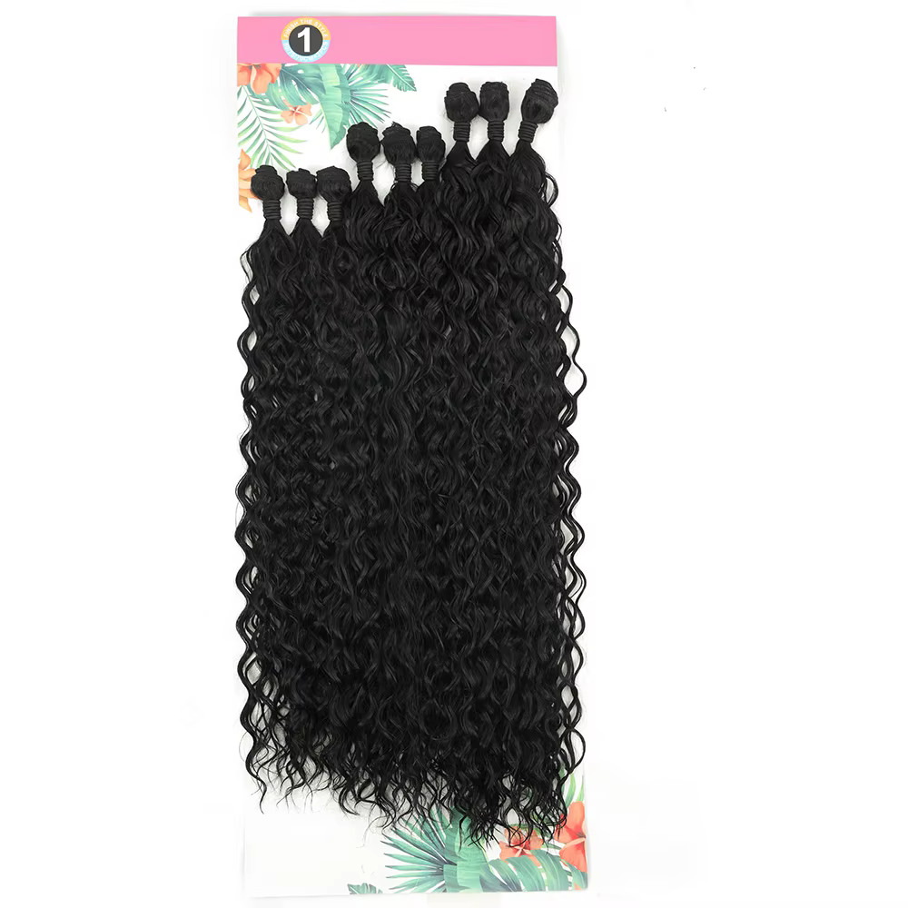 Faisceaux de cheveux synthétiques bouclés pour femmes, extensions de cheveux, fibres de cheveux, tis