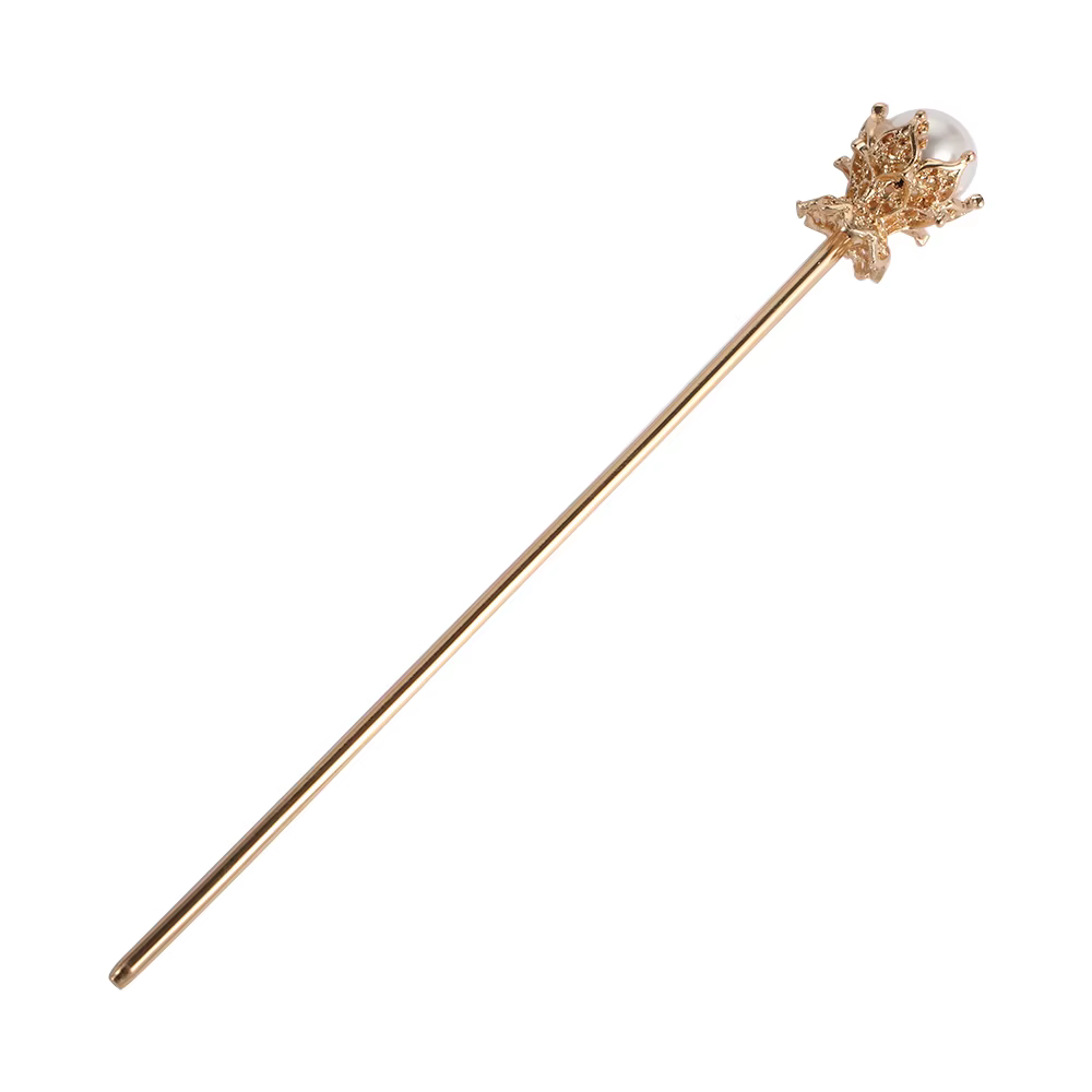 Nouvelle Pince à Cheveux Vintage en Métal Doré et Argenté avec Perles pour Femme 2021 – Accessoire C