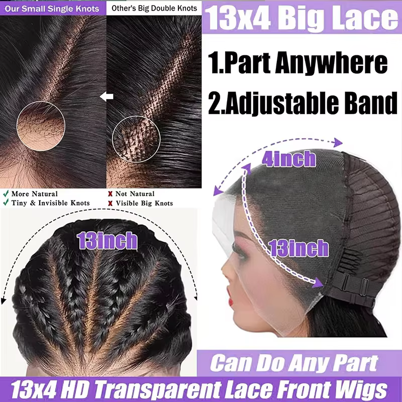 Perruque Bob Courte Sans Colle Densité 250% Cheveux Humains Ondulés Profonds Lace Front 5x5 Prête à