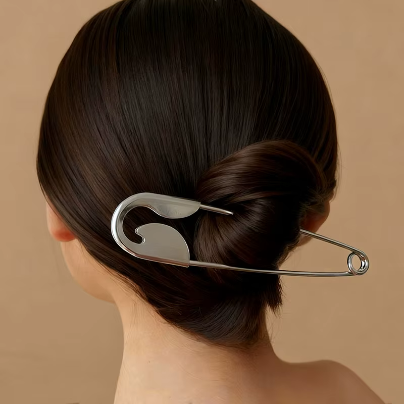 Nouvelles grandes épingles de sûreté en métal pour cheveux, pinces à cheveux personnalisées, accesso