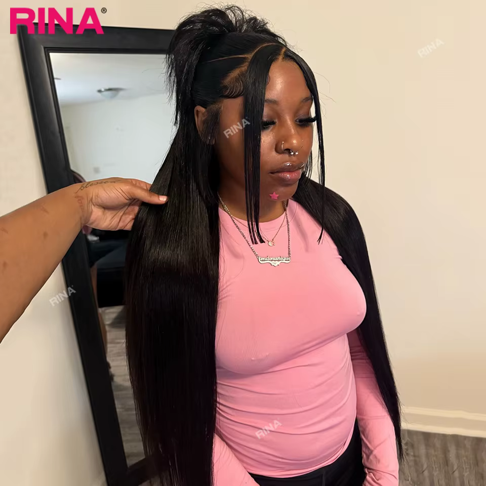 Dark Root Highlight Blonde Colorée Remy 5x5 Closure en Dentelle Cheveux Humains Perruque pour Femmes