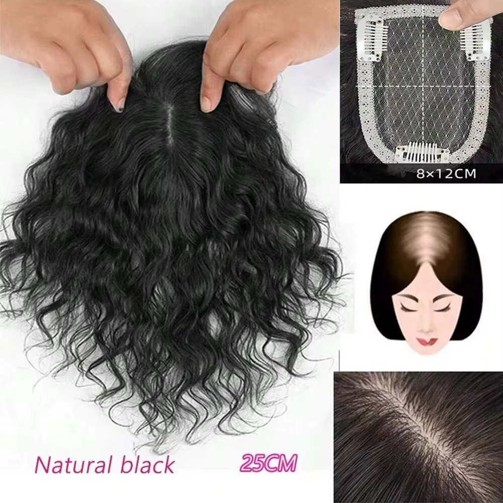 Extensions de cheveux synthétiques à clipser, courtes et bouclées, pour femmes souffrant de cheveux 