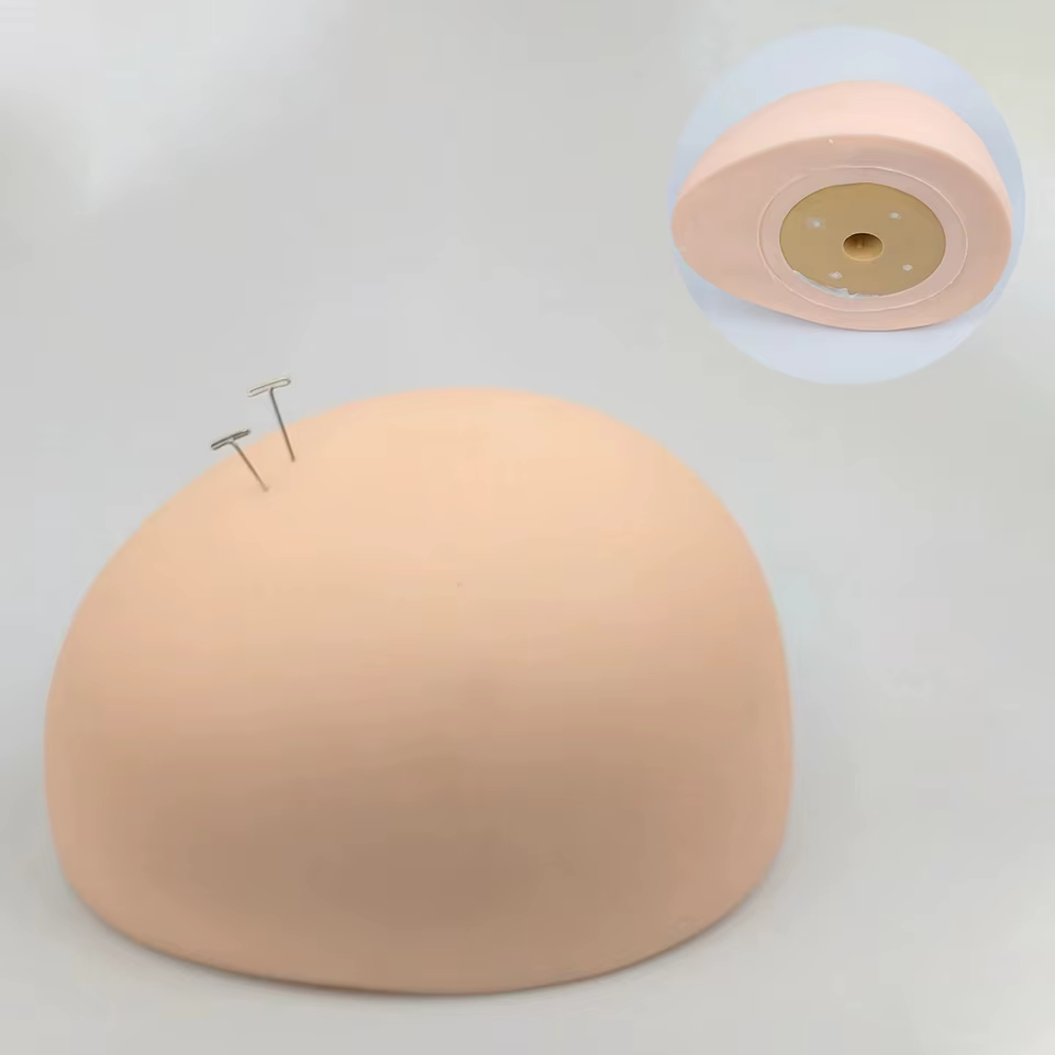 Tête de mannequin pour perruque à crochet, en PVC, demi-mannequin plat