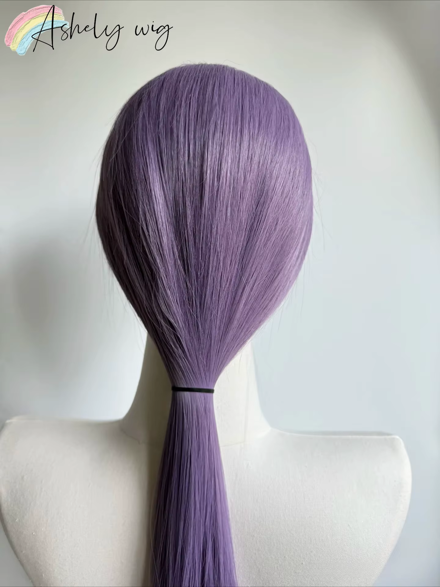 Ashely perruque violet clair spécial gris-violet dentelle avant perruques 26 pouces longue droite 13