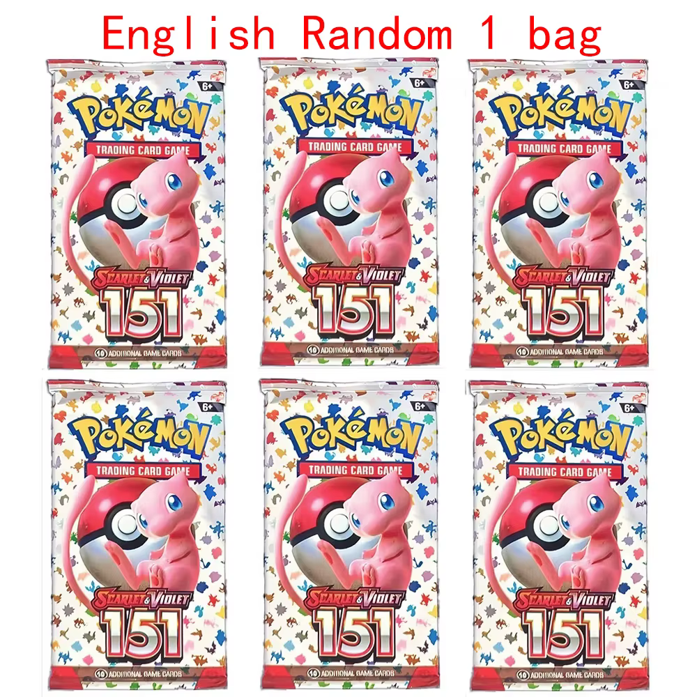 Cartes Pokémon 10/20 pièces prismatiques 151 Evolutions en anglais, booster de combat, cartes de jeu